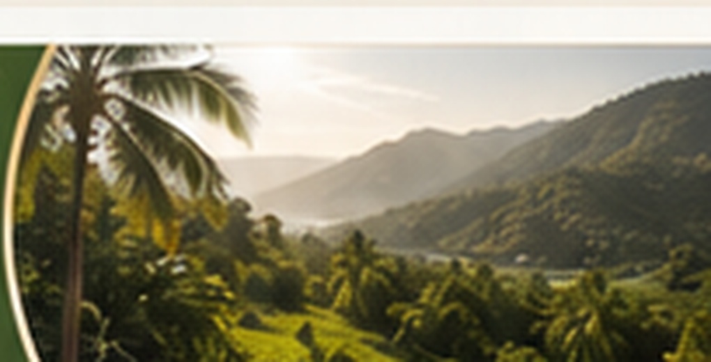 Tropical mountain landscape in Haiti